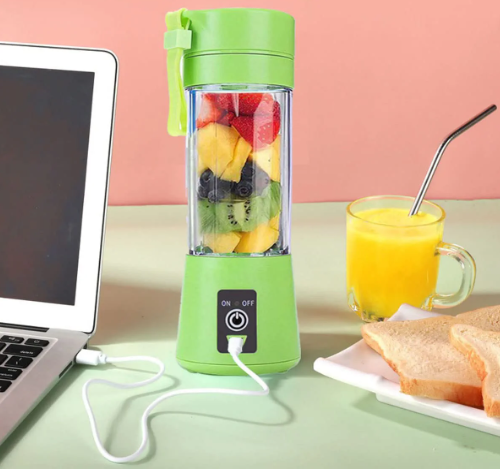 Portable Mini 6 blade Juicer blender (random Color)