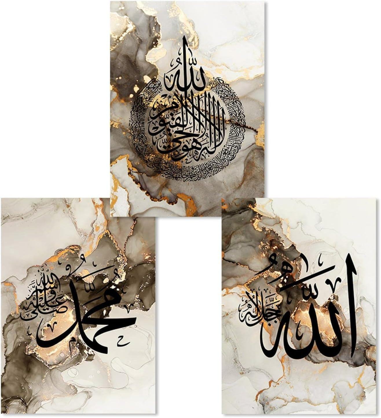 Set of 3 Premium Wall Art Photo Tiles