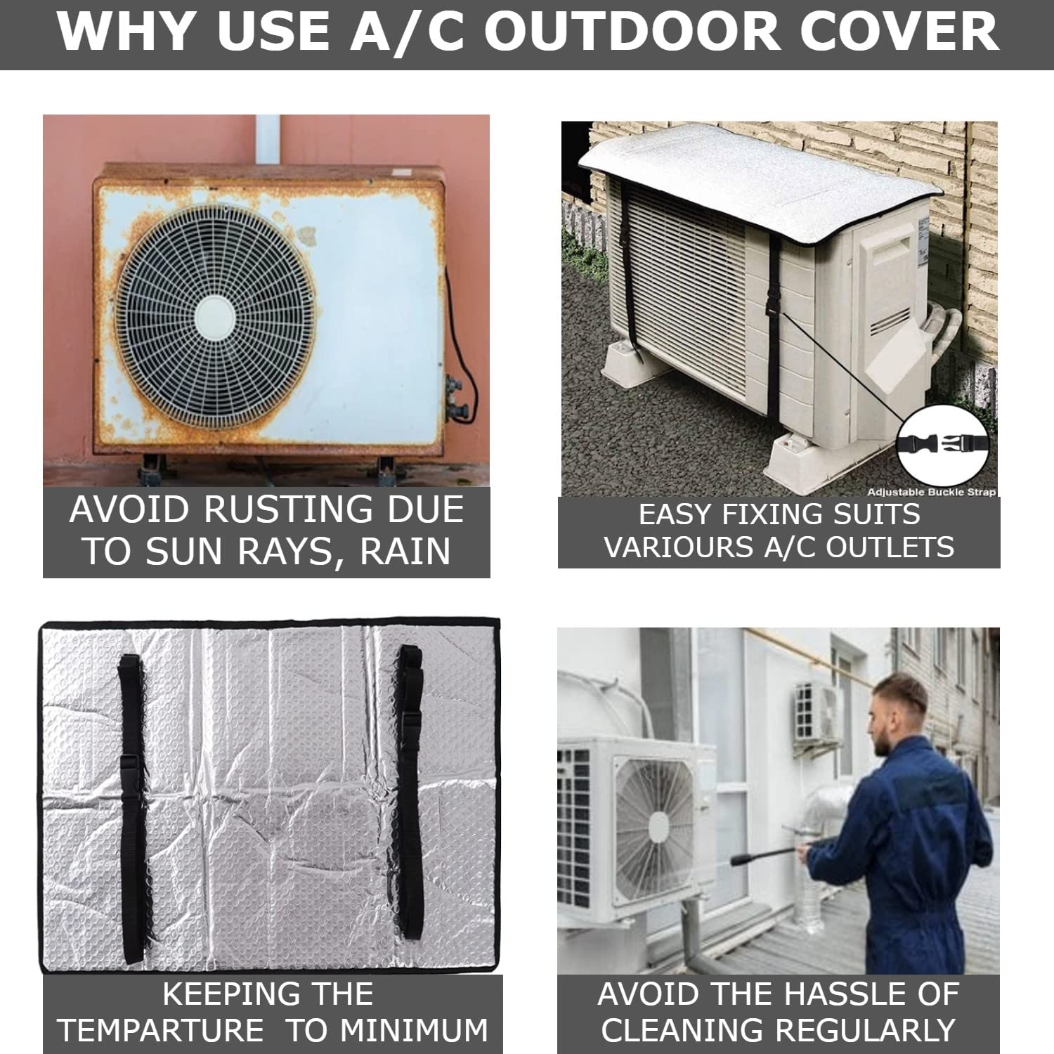 AC Outdoor Unit Sunshade Cover