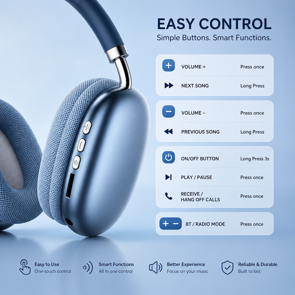P9 Wireless Bluetooth Headphones