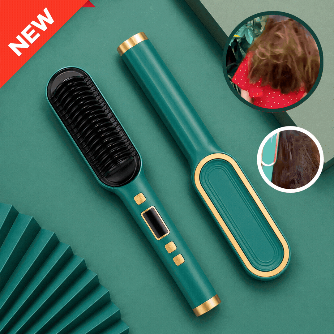 Hair Straightener Comb | Fast Heating Hair Styling Brush